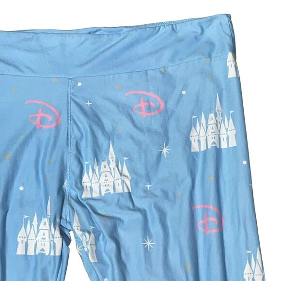 Cinderella Castle Leggings Sz 1X Lounge Walt Disney World Pant Sleep Pajama Pant - Picture 4 of 12